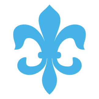 Fleur-de-lis Decal (Baby Blue)